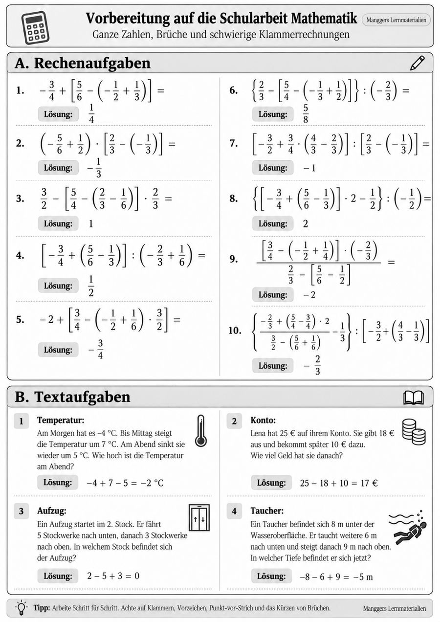 Lernblatt: Übungsblatt 1
